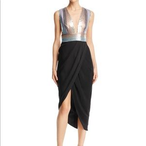 Saulee Mila Sequined-bodice dress size 4